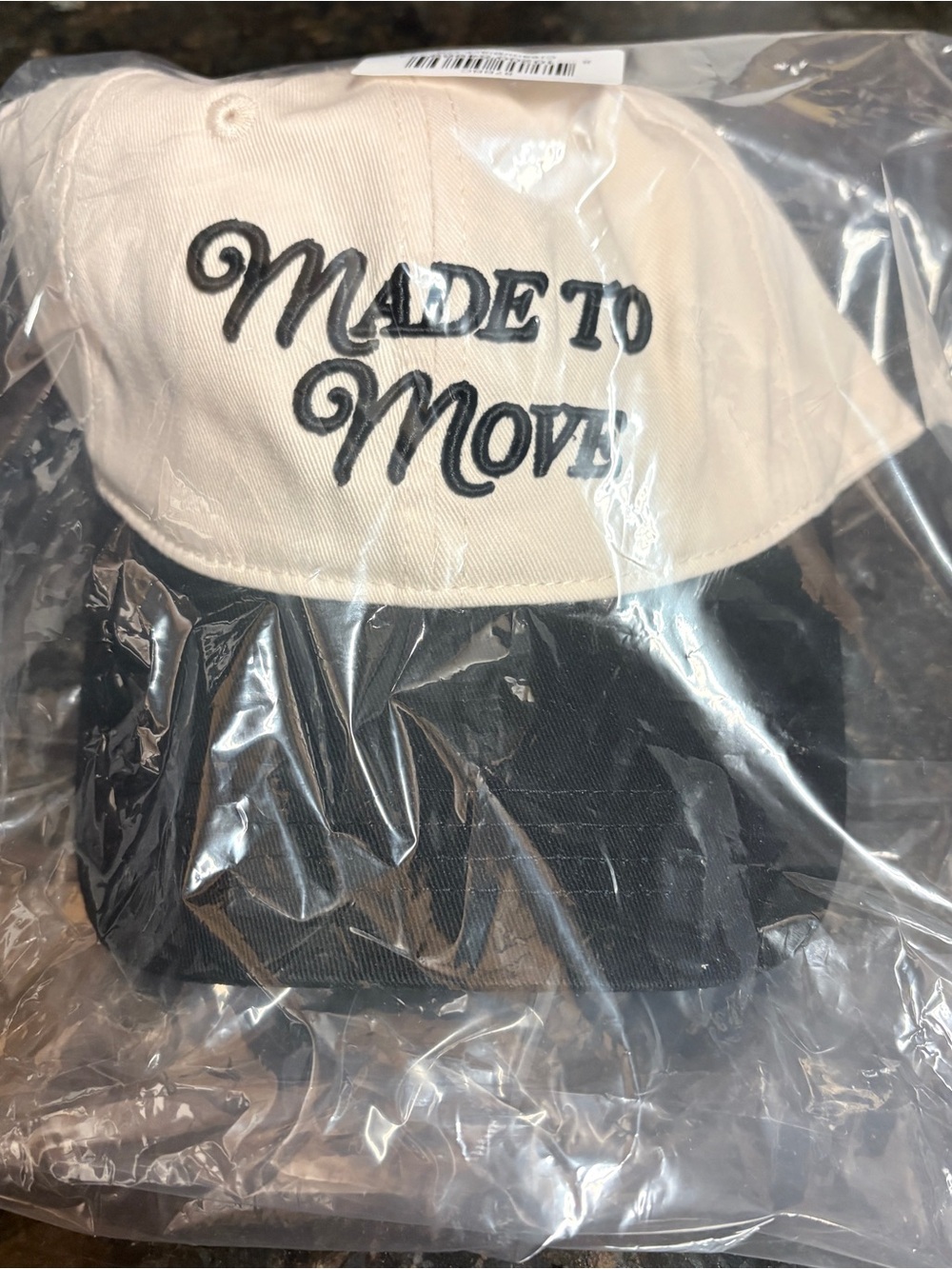 Bandolier Made to Move Two-Tone Baseball Cap - Black & Cream